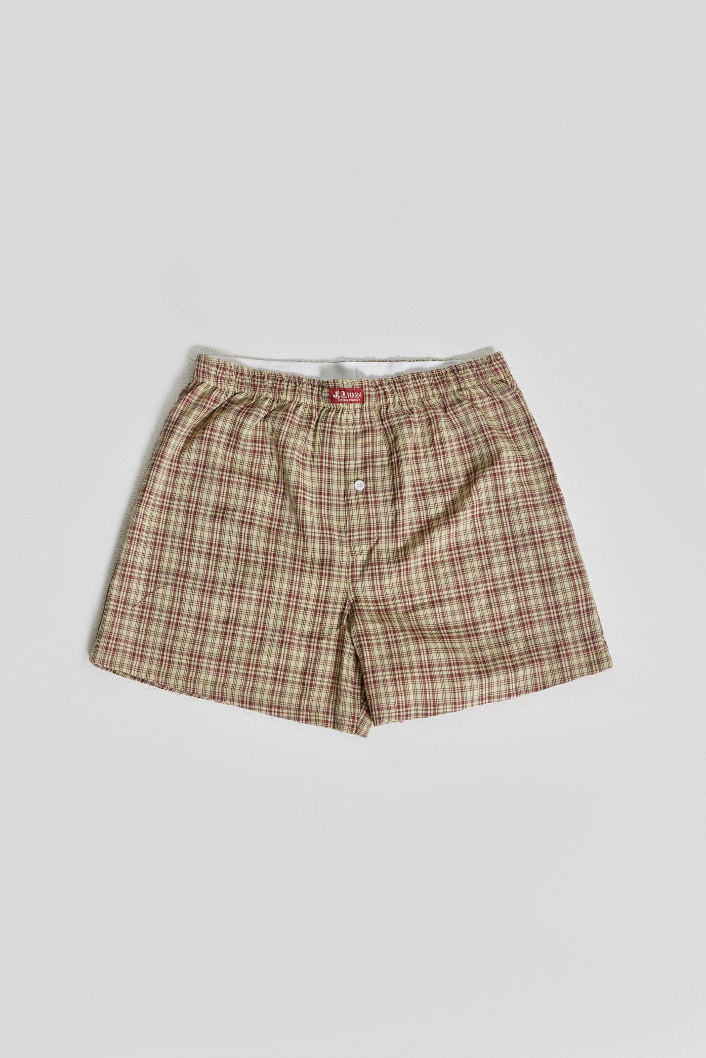 Brown Check Boxer
