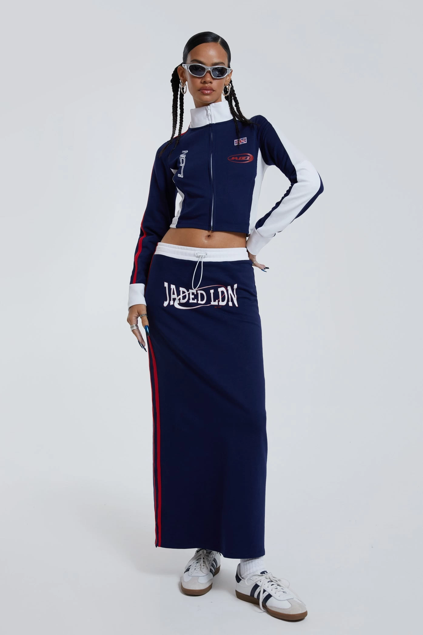 Jaded London Blueprint Track Jacket With Full Zip - Image 5