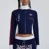Jaded London Blueprint Track Jacket With Full Zip