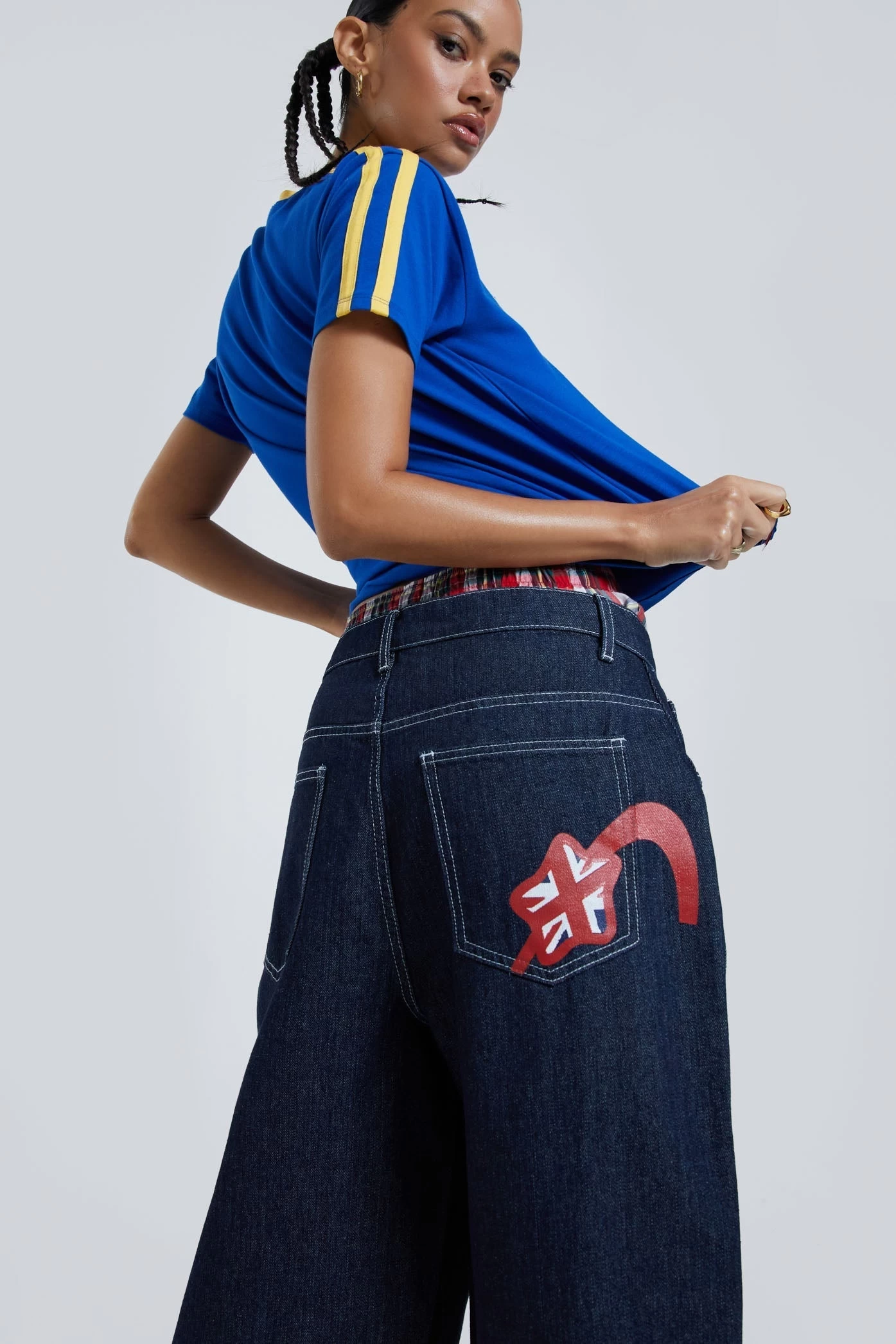 Jaded London Jumbo Denim Jorts - Image 2