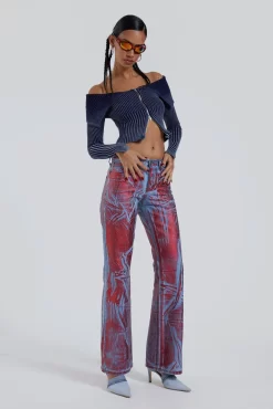 Jaded London Midtown Metallic Jeans