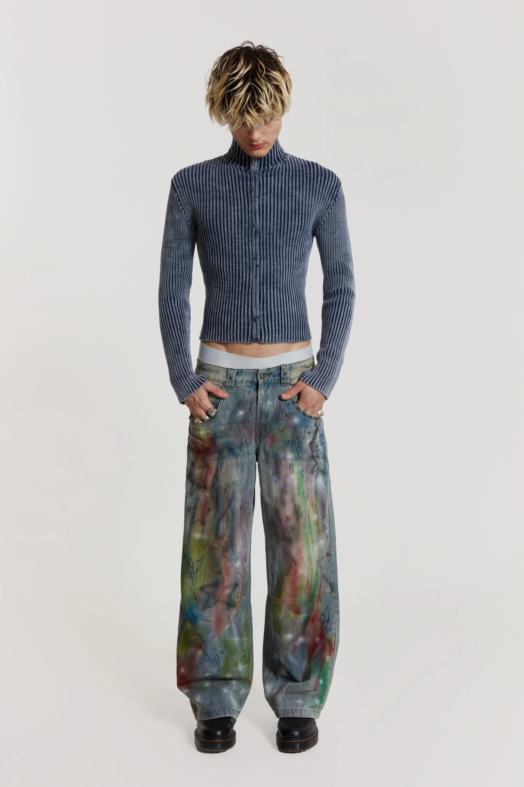 Drifting Through Space Baggy Jeans - Image 2