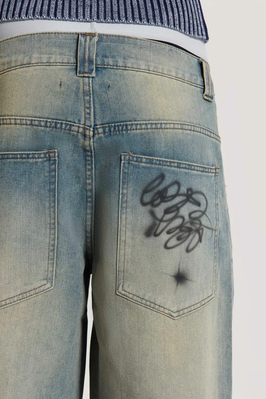Drifting Through Space Baggy Jeans - Image 3