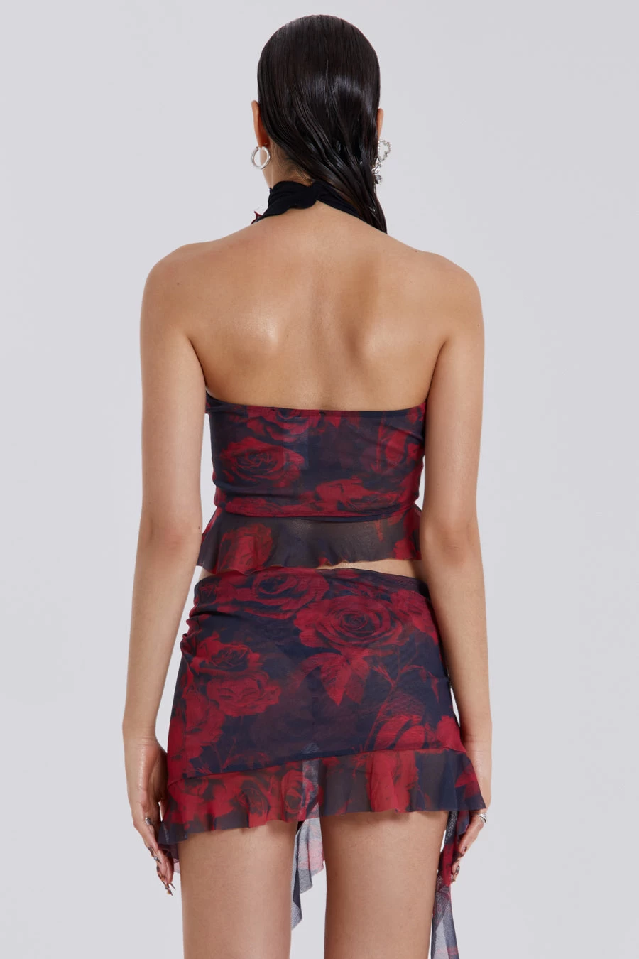 Jaded London Selene Asymmetric Hem Mini Skirt - Image 2