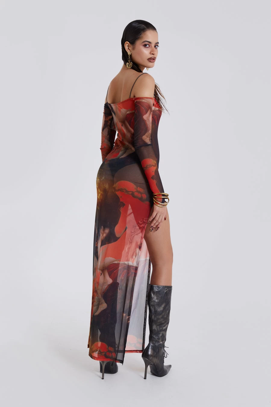 Jaded London Valencia Print Maxi Dress - Image 2