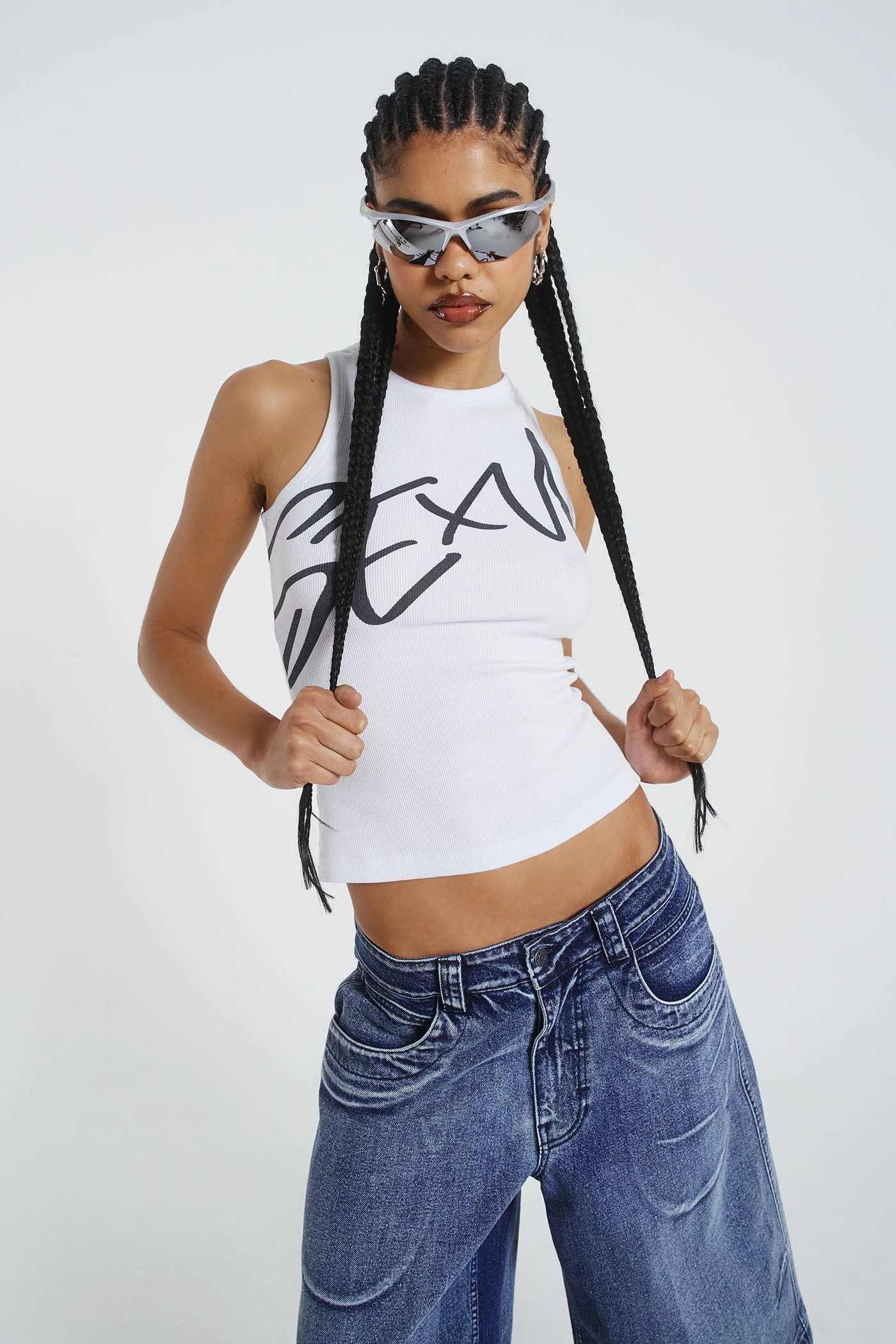 Jaded London Axle Acid Wash Denim Jorts - Image 6