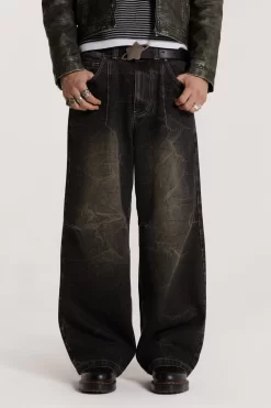 Washed Black Razor Jean