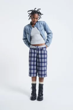 Jaded London Zeppelin Checked Jumbo Shorts