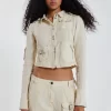Jaded London Santal Linen Cargo Shirt