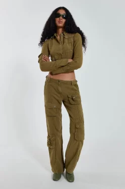 Jaded London Devon Linen Cargo Trousers