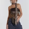 Jaded London All Tied Up Wrap Around Corset Tie Top