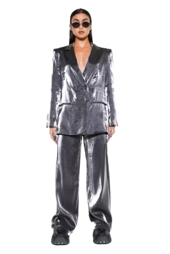 Jaded London Chromium Suit Trousers