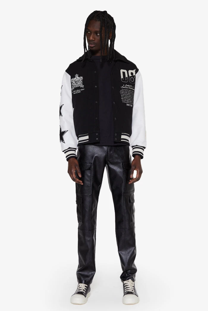 Black NTRLS Varsity Jacket - Image 4