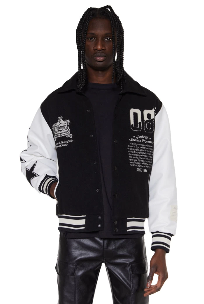 Black NTRLS Varsity Jacket