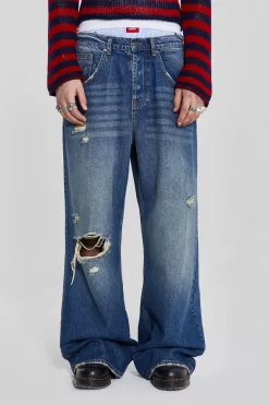 Vintage Blue Colossus Flare Jeans