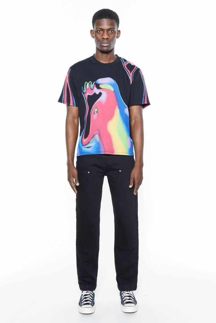 Black Smoked Figure T-shirt - Image 3