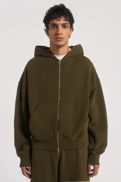 NTRLS Moss Oversized Zip Through Hoodie