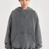 NTRLS Chrome Grey Oversized Hoodie