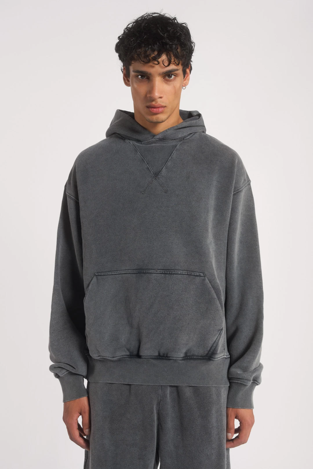 NTRLS Chrome Grey Oversized Hoodie - Image 3