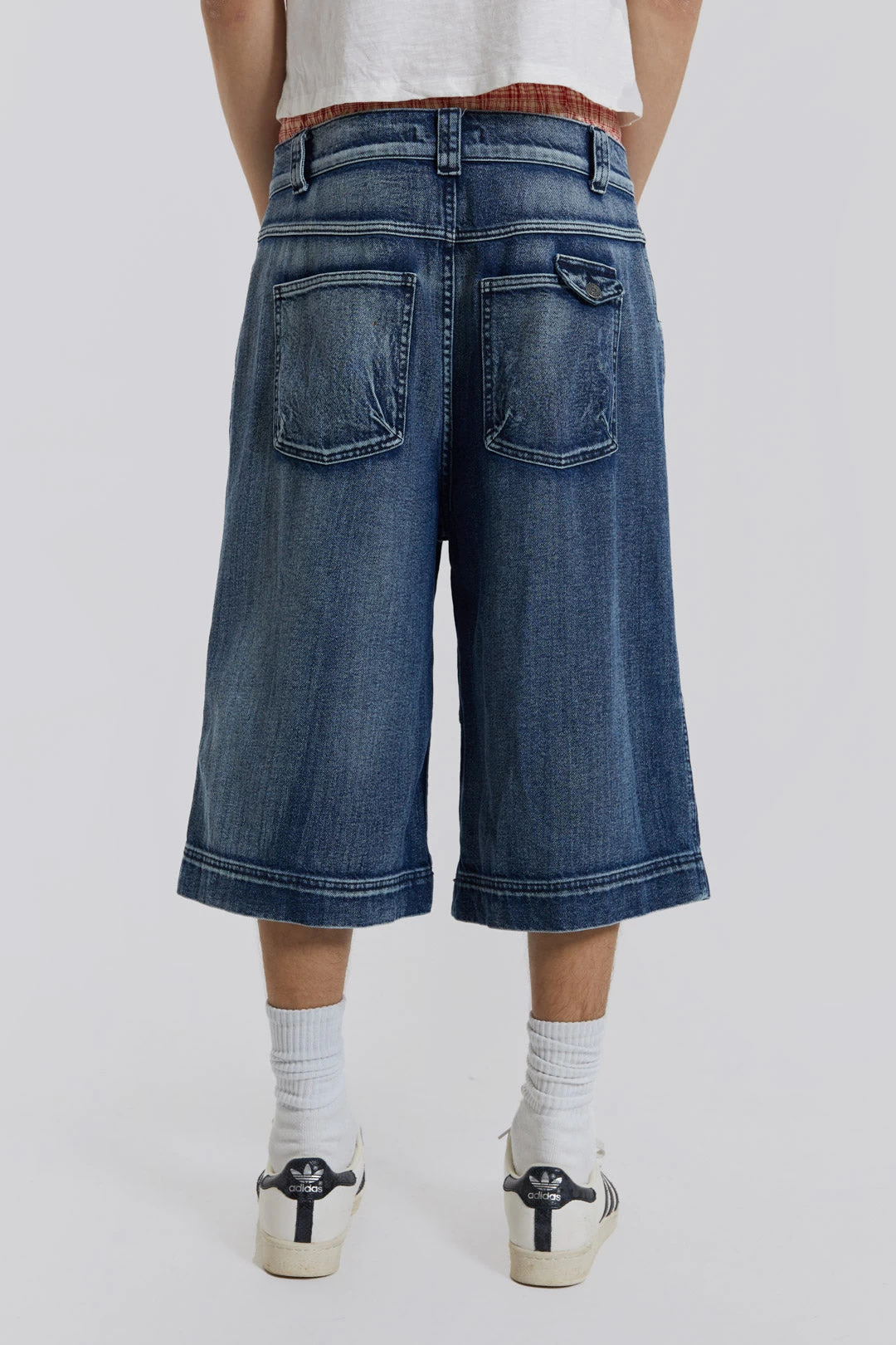 Axle Acid Wash Denim Jorts - Image 4