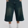 Axle Sandblast Denim Jorts