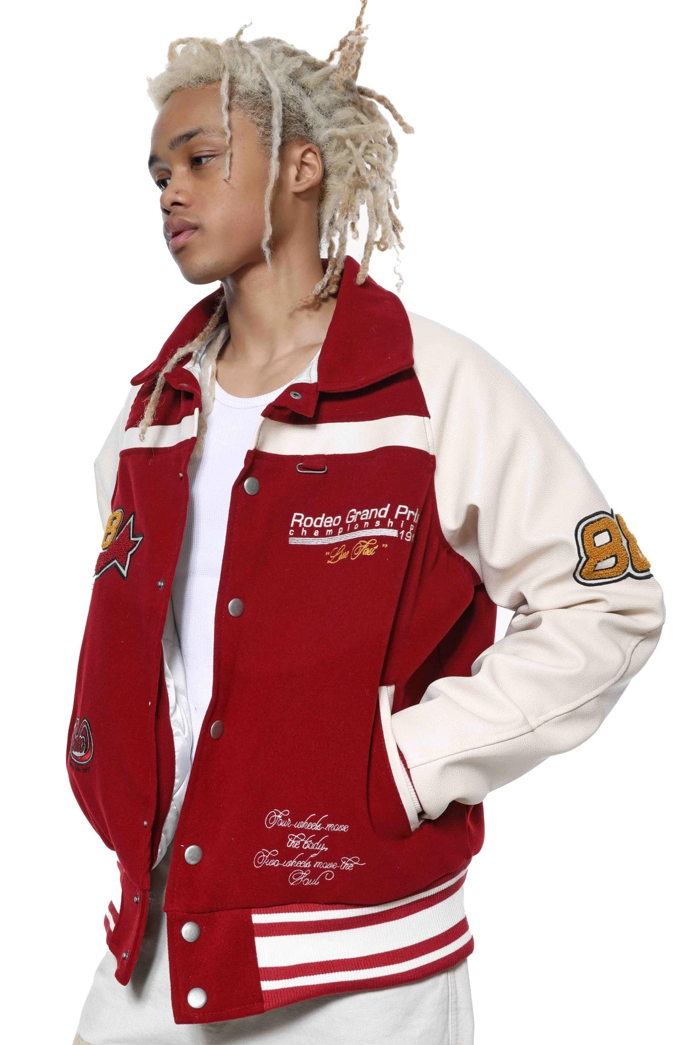 Red Rodeo Varsity Jacket - Image 5