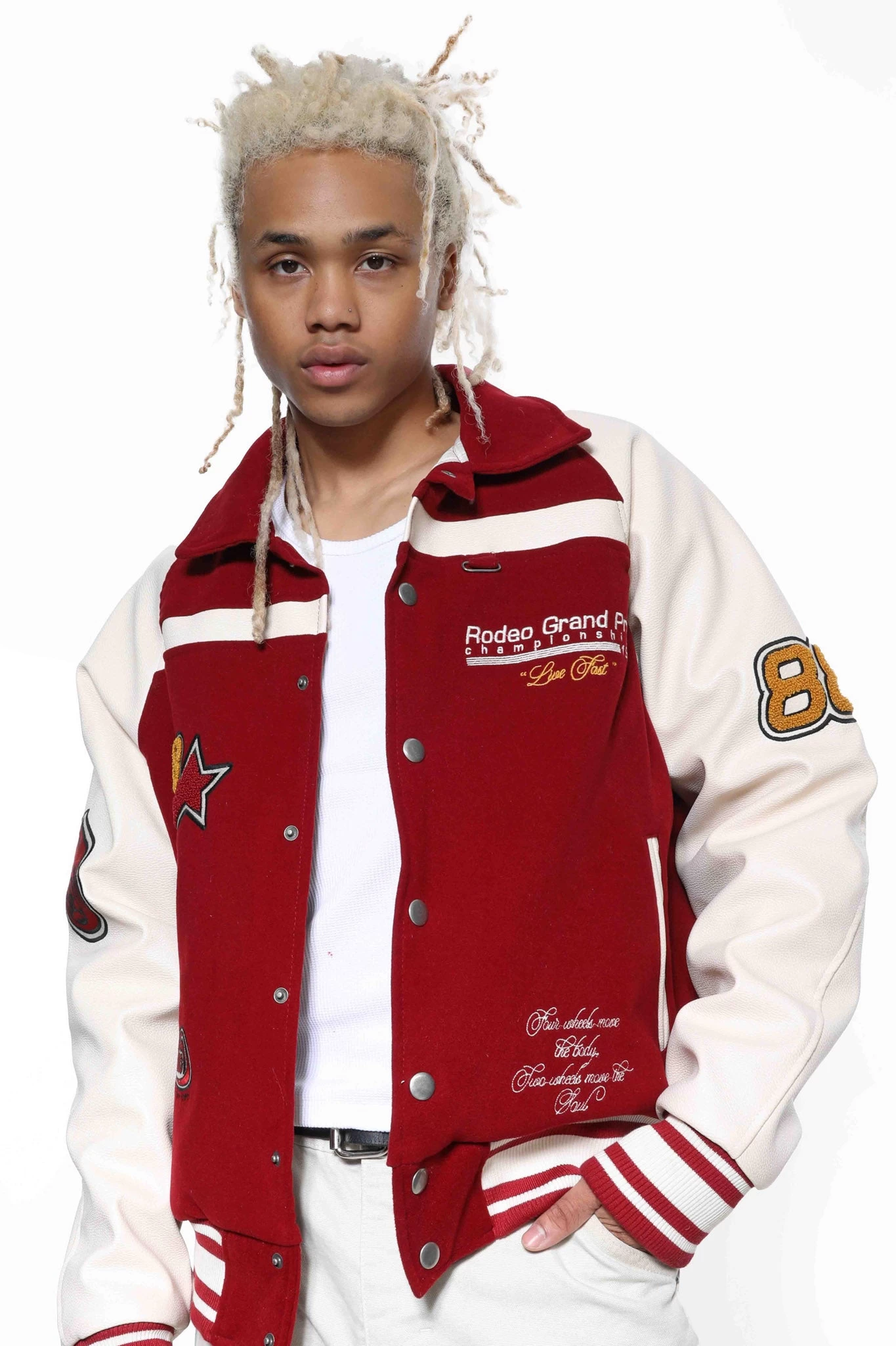 Red Rodeo Varsity Jacket - Image 6