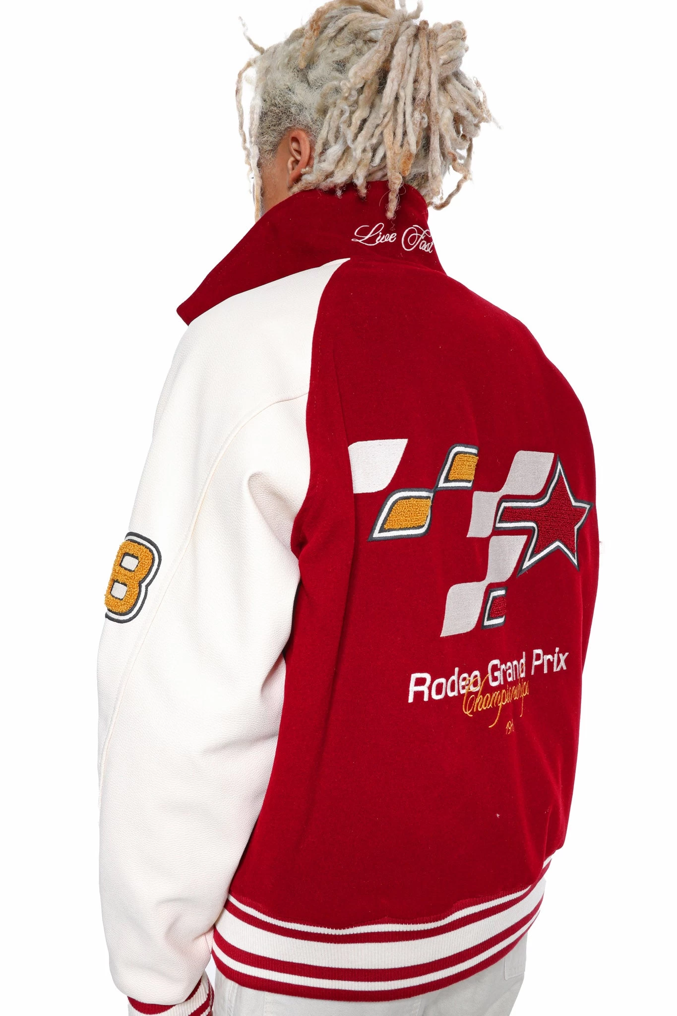 Red Rodeo Varsity Jacket - Image 3