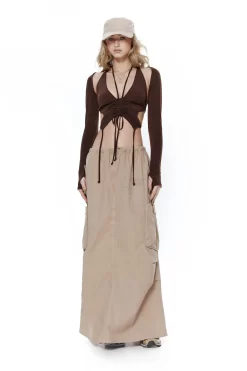 Jaded London Parachute Maxi Skirt