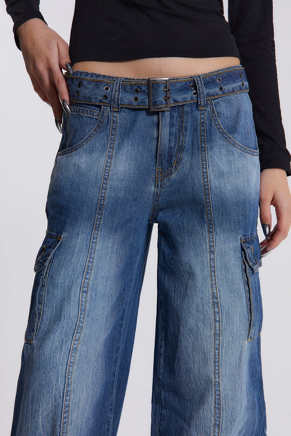 Jaded London Tundra Cargo Jeans - Image 15