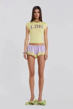 Jaded London Sugar Lace Satin Shorts