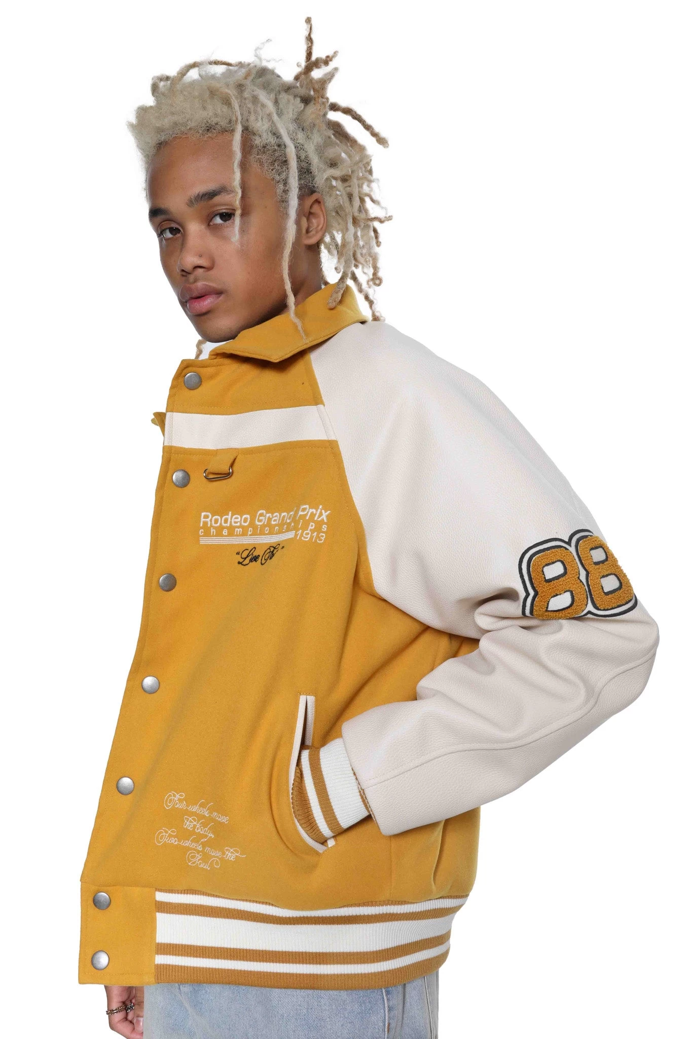 Yellow Rodeo Varsity Jacket - Image 2