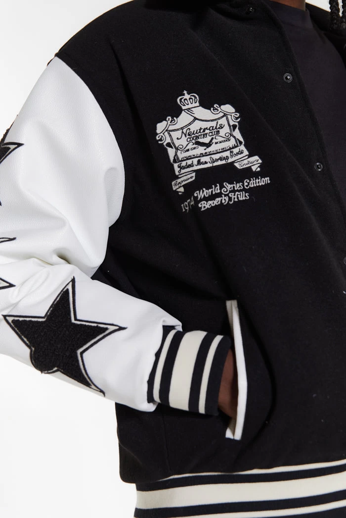 Black NTRLS Varsity Jacket - Image 5