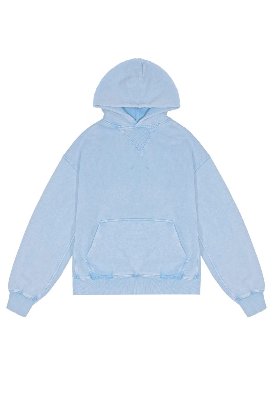 Jaded London NTRLS Powder Blue Oversized Hoodie - Image 2