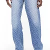 Light Blue Distressed Skate Jeans