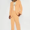 Peach Single Breasted Blazer