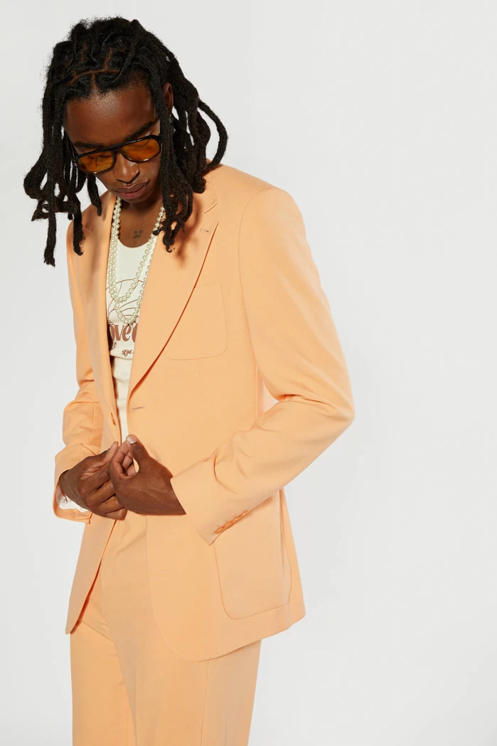 Peach Single Breasted Blazer - Image 3