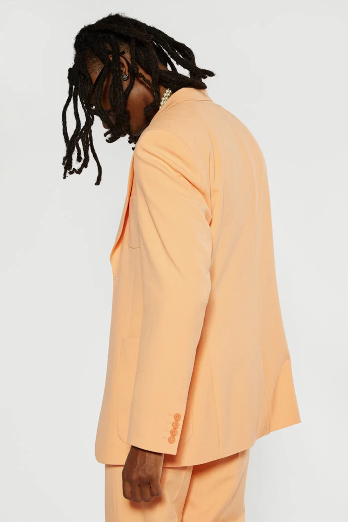 Peach Single Breasted Blazer - Image 4