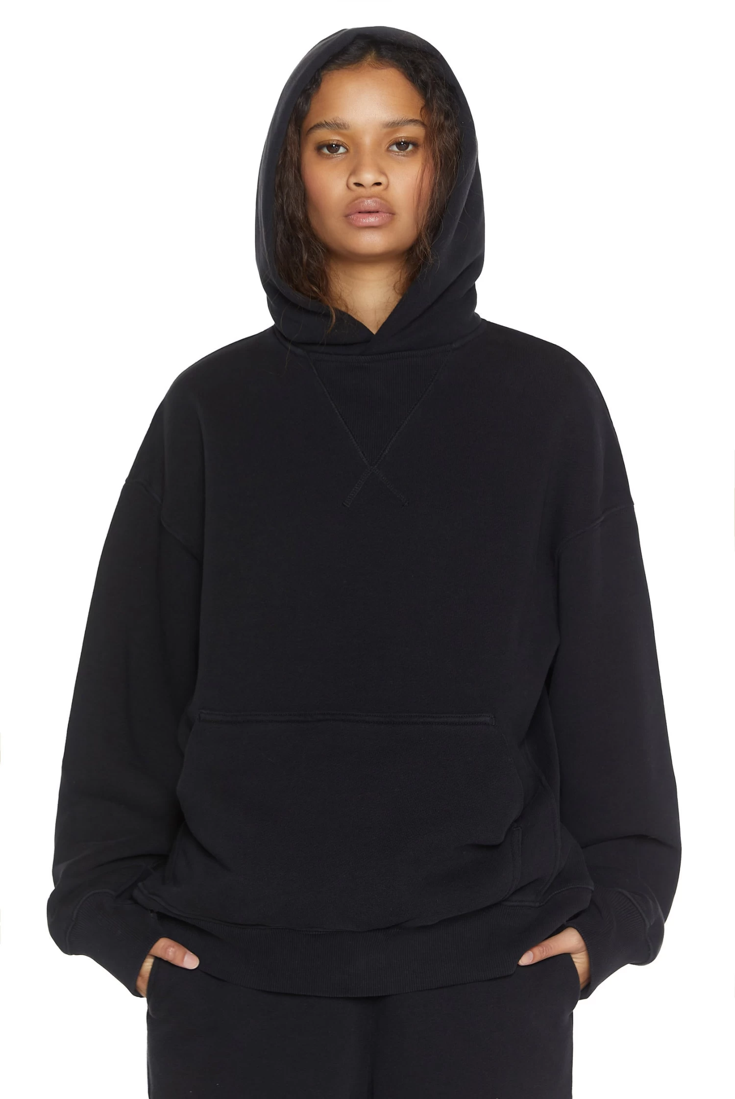 Jaded London NTRLS Dust Black Oversized Hoodie