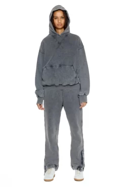 Jaded London NTRLS Chrome Grey Oversized Hoodie