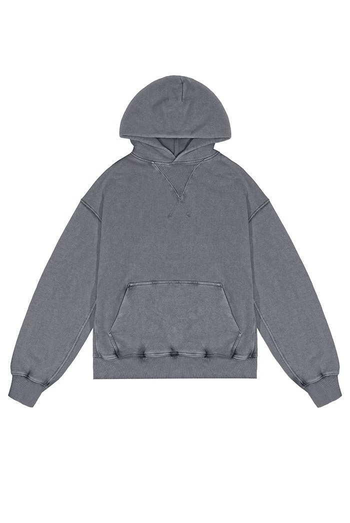 Jaded London NTRLS Chrome Grey Oversized Hoodie - Image 2