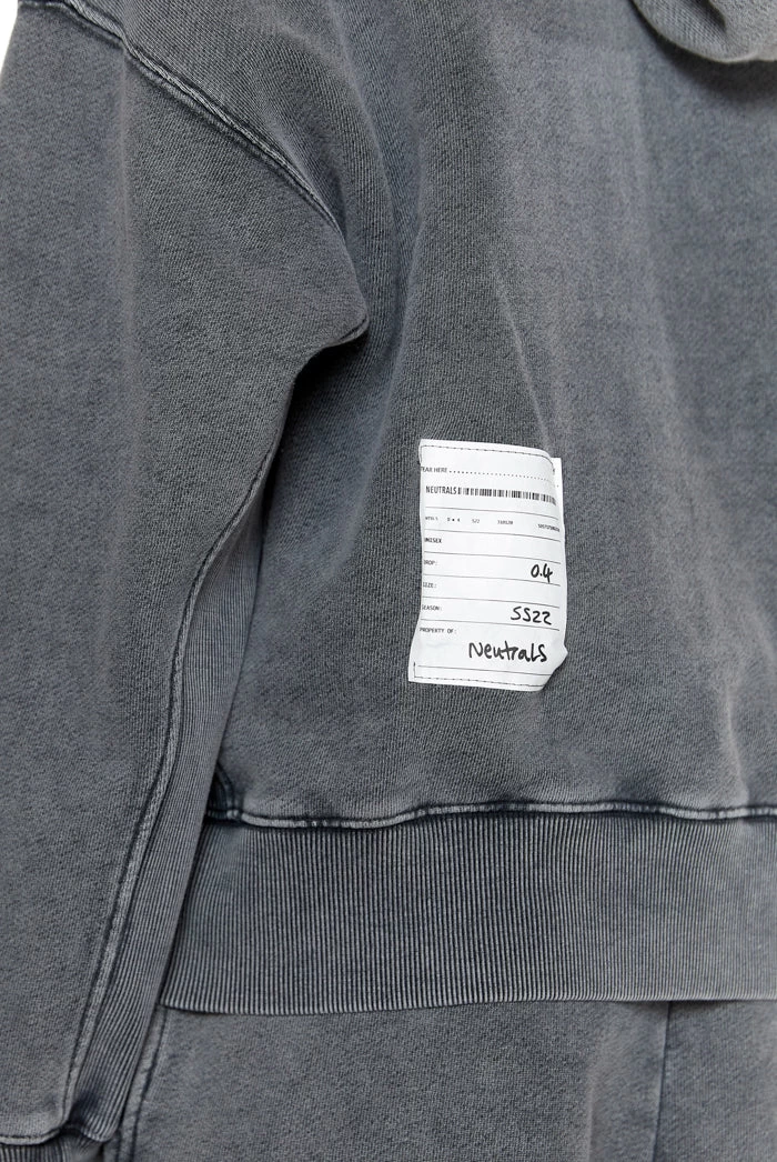 Jaded London NTRLS Chrome Grey Oversized Hoodie - Image 4