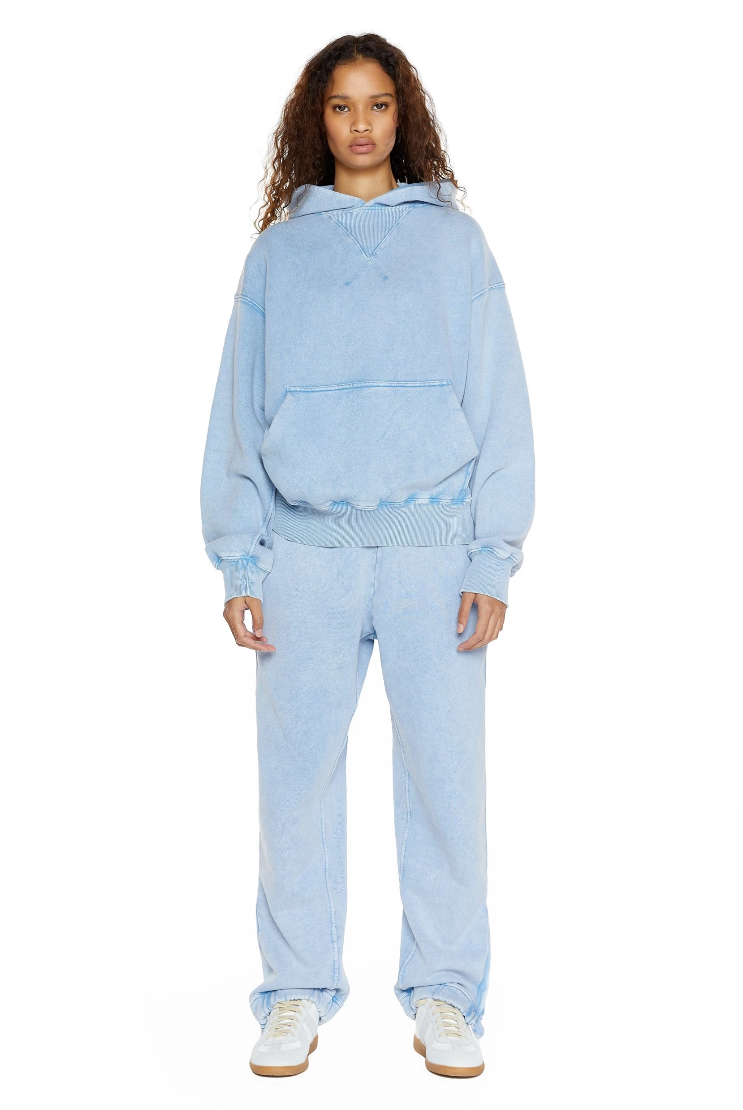 Jaded London NTRLS Powder Blue Oversized Hoodie - Image 3