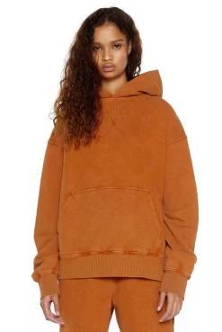 Jaded London NTRLS Rust Orange Oversized Hoodie