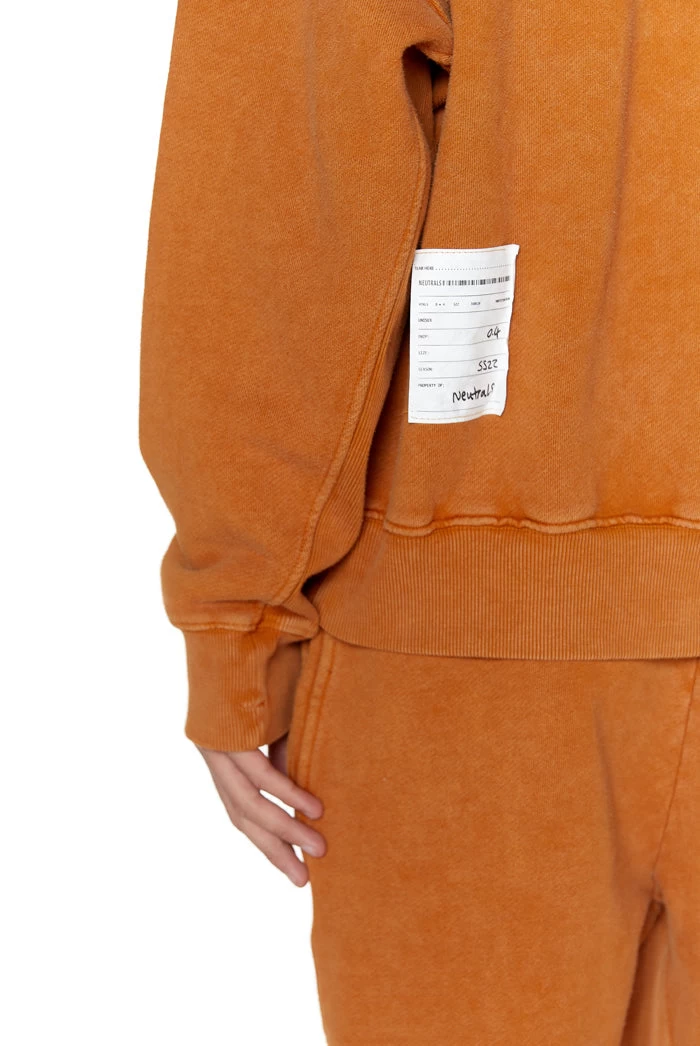 Jaded London NTRLS Rust Orange Oversized Hoodie - Image 5