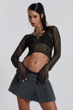 Jaded London Am:pm Pleated Mini Skirt