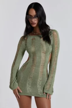 Jaded London Khaki Umbra Dress