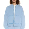 NTRLS Powder Blue Oversized Zip Through Hoodie