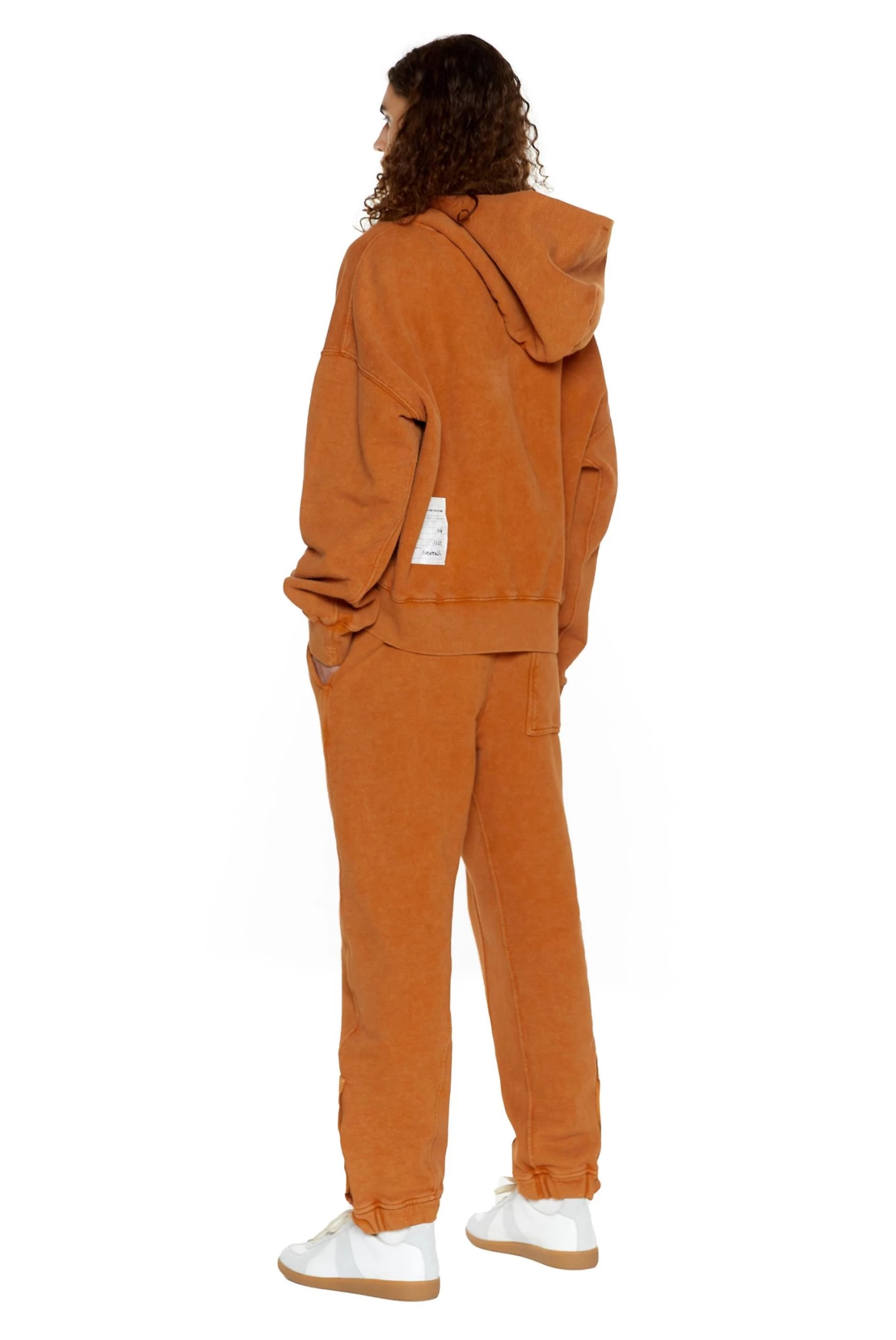 NTRLS Rust Orange Oversized Zip Through Hoodie - Image 4
