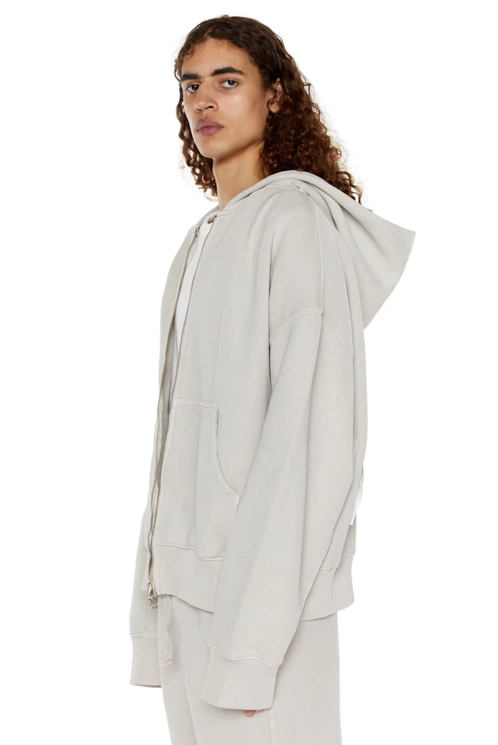 NTRLS Stone Oversized Zip Through Hoodie - Image 4